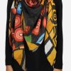 Women’s cashmere and modal print foulard FLAVORS Art 11040