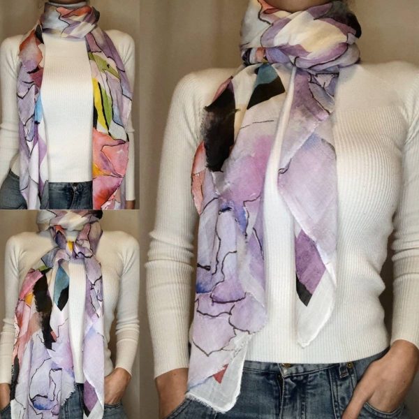 WELROG 4 Pack Raso Quadrato Sciarpa 60 * 60cm Foulard Per Donna, Bandane Di Seta, Fazzoletti Da Collo, Fascia Per La Testa