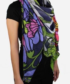 Foulard donna in seta e modal Flowers Art 12060
